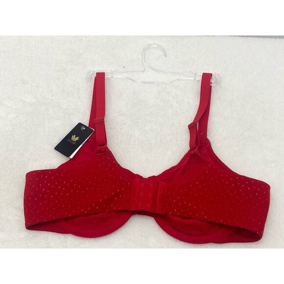 Wacoal Women's Back Appeal Underwire Bra size 38C Barbados Cherry 855303 - Picture 4 of 4